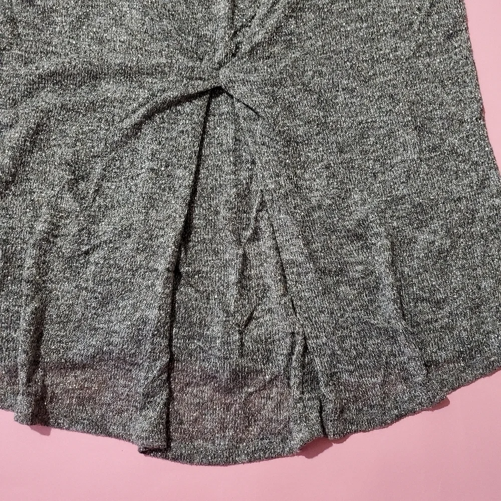 Forever 21 + Sparkle Glitter Knit Top Silver and Gold - Picture 5 of 8